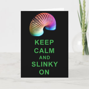 BLIJF RUSTIG EN SLINKY OP DE VERJAARDAG VAN DE KAA KAART