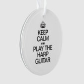 BLIJF RUSTIG EN SPEEL DE HARPGITAAR ORNAMENT (voorkant)
