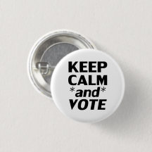 " blijf rustig en stem " zwart , wit -