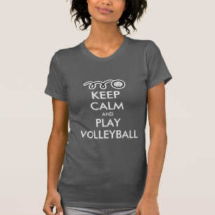 Blijf rustig en volleybal spelen T shirt parody