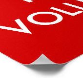 Blijf rustig en volleybal spelen | Vun-poster Poster (Hoek)