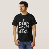 Blijf rustig en wandelen t-shirt (Voorkant volledig)