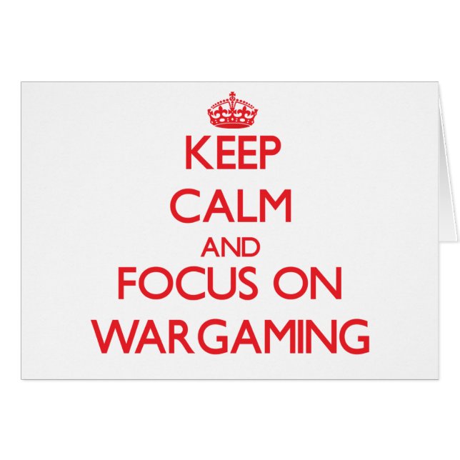 Blijf rustig en wees op Wargaming (Voorkant Horizontaal)
