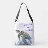 Blijf rustig en zwem op het Tas (Achterkant)