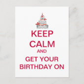 BLIJF RUSTIG Happy Birthday Briefkaart (Voorkant)