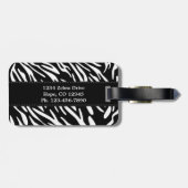 Blijf rustig kijken, zebra Print Bagagelabel (Achterkant horizontaal)