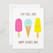 Blijf rustig, pap! Fijne Vaderdag! Briefkaart (Voorkant / Achterkant)