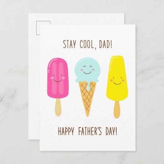 Blijf rustig, pap! Fijne Vaderdag! Briefkaart (Voorkant / Achterkant)