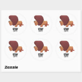 Blijf rustig ronde sticker (Vel)
