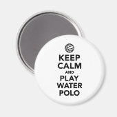 Blijf rustig spelen Water Polo Magneet (Voorkant / Achterkant)