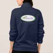 Blijf rustig terwijl je arm blijft fleece jas (Achterkant)