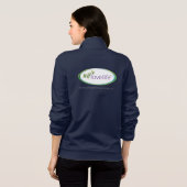 Blijf rustig terwijl je arm blijft fleece jas (Achterkant volledig)