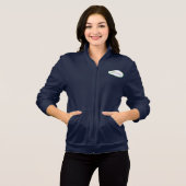 Blijf rustig terwijl je arm blijft fleece jas (Voorkant volledig)