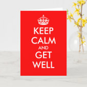 Blijf rustig wenskaart | Rustig blijven en beter w Kaart (Gele Bloem)