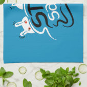 Blijf Sane Funny Madness Typografie Theedoek (Gevouwen)