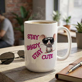Blijf Schattig, Blijf Cute Zonnebril Muis Koffiemok
