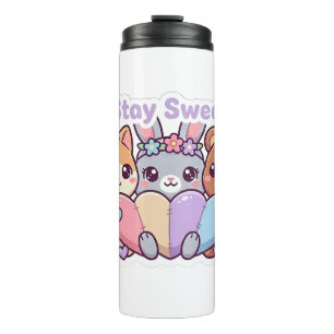 Blijf Schattig Kawaii Dieren Pastel Reis Mok