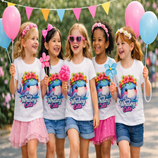 Blijf Schattig Walvis Meisjes T-Shirt