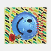 BLIJF SCHATTIGE MAAR VOORZICHTIG Fleece Blanket! Deken (Voorkant (Horizontaal))