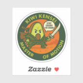 Blijf Scherp Blijf Sterk Samurai Kiwi Sticker (Vel)