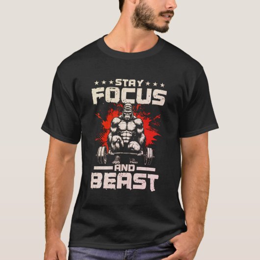 Blijf scherp en beest T-shirt (Voorkant)