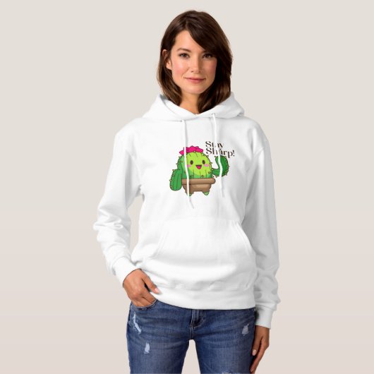 Blijf scherp, kijk zacht T-shirt hoodie (Voorkant volledig)