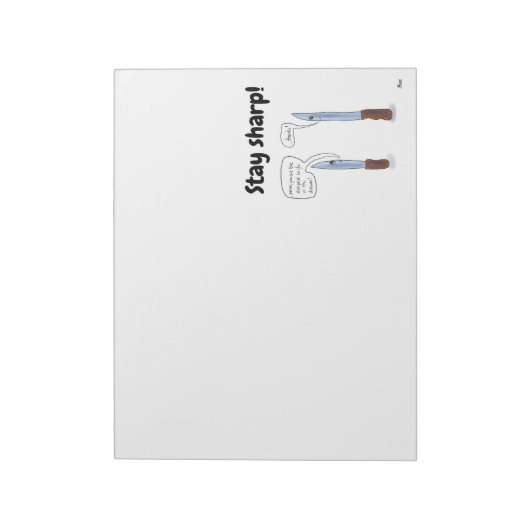 Blijf scherp notitieblok (Linkerzijde)