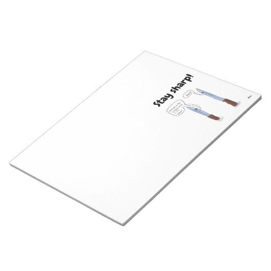 Blijf scherp notitieblok (Schuin)