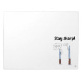 Blijf scherp notitieblok (Voorkant)