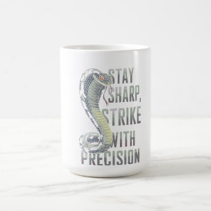 Blijf scherp, raak met precisie - Cobra Design Koffiemok