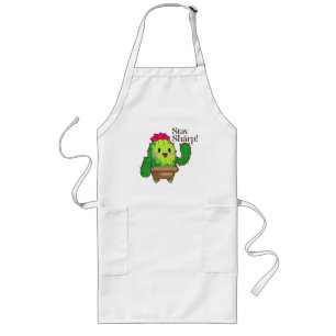 Blijf scherp Schort - Schattigee Cactus Keuken Sti