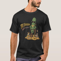 Blijf Scherp Woestijn Legende Cowboy Cactus Illust