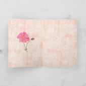 Blijf schijnen! Aanmoediging van de perzikbloement Kaart (Binnen)