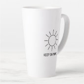 Blijf schijnen Sun Design T Latte Mok (Rechterhoek)