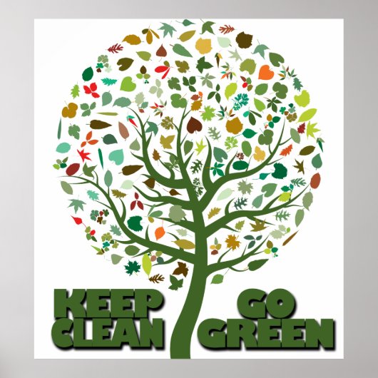 Blijf Schoon Ga Groen Poster (Voorkant)