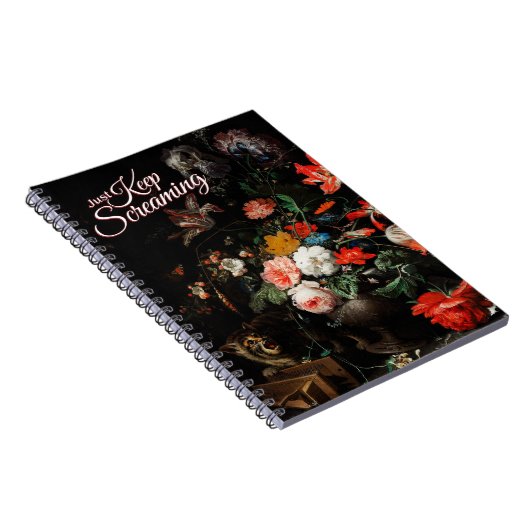 Blijf schreeuwen notitieboek (Rechterzijde)