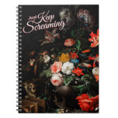 Blijf schreeuwen notitieboek (Voorkant)