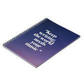 Blijf schrijven. De wereld heeft uw muziek nodig o Notitieboek (Linkerzijde)