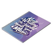 Blijf schrijven. De wereld heeft uw muziek nodig o Notitieboek (Linkerzijde)