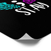 Blijf Semicolon Suicide Awareness Mental Health Aw Poster (Hoek)