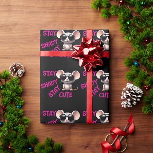 Blijf Shady, Blijf Schattig Muis Cadeaupapier (Feestdagen Geschenken)