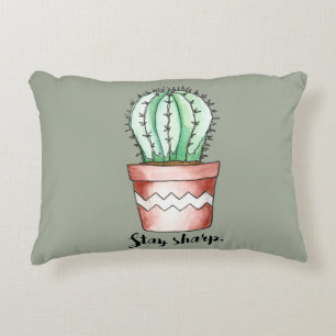 Blijf Sharp Cactus Decoratief Kussen