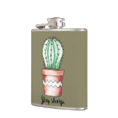 Blijf Sharp Cactus Heupfles (Links)