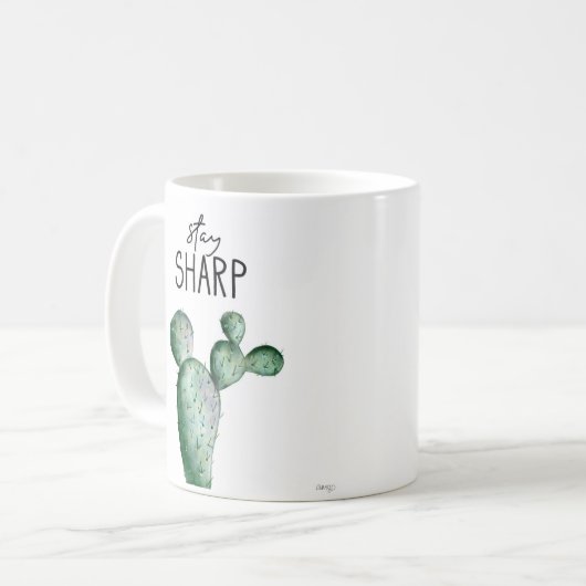Blijf Sharp Cactus Koffiemok (Voorkant links)