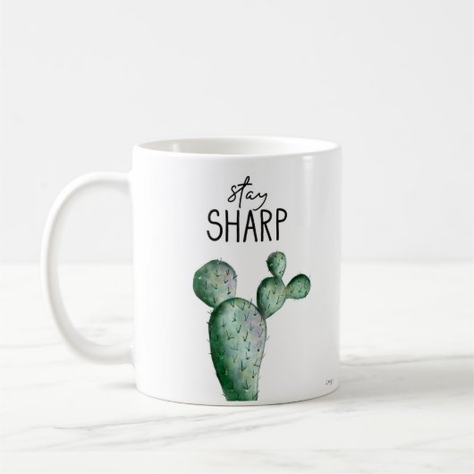 Blijf Sharp Cactus Koffiemok (Links)