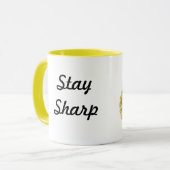 Blijf Sharp Hedegel Mok (Voorkant links)