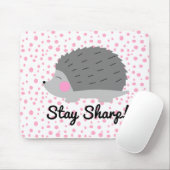 Blijf Sharp Hedégel Mousepad Muismat (Met muis)