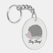 Blijf Sharp Hedegel Sleutelhanger (Voorkant Links)