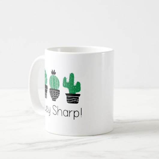 Blijf Sharp Koffiemok (Voorkant links)