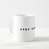 Blijf Simpel Mok | Minimale Quote (Voorkant links)